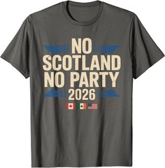 No Scotland No Party 2026 Retro Vintage T-Shirt