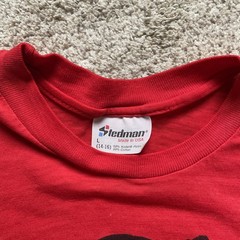 Vintage Steadman T Shirt Triceratops 1982 80s Xs Small Red Thin Baby Tee
