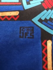 Vintage 1989 (JFS) Southwestern Art Deco Metallic Single Stitch TShirt SZ Large