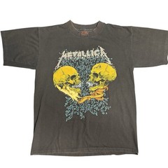 Vintage 1991 Metallica Sad But True Pushead Shirt Rare Double Sided Single