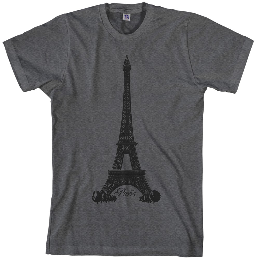 Threadrock Men’s Eiffel Tower Paris France T-shirt French Pride