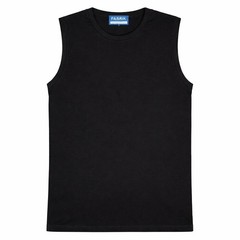 Fabrik Pure Cotton Crew Neck Sleeveless Tee Shirt For Men in 3 Colours, 2XL-8XL