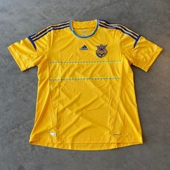 UKRAINE 2012 2013 HOME FOOTBALL SHIRT SOCCER JERSEY ADIDAS X11627 SIZE XL