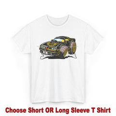 DigiRods Pontiac Trans Am Bandit Black And Gold Movie Model Cartoon Car T Shirt