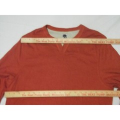Ocean & Coast Tshirt Men Sz L Long Sleeve V Neck Everyday Orange Casual Surfer