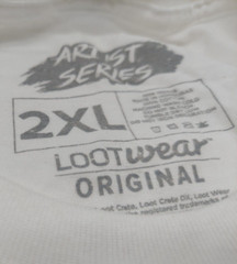 “Rhinocerys” By Albrecht Durer a Loot Crate Artist Series 2XL Uni White T-Shirt