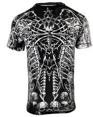 Xtreme Couture By Affliction Men’s T-Shirt CATACOMBS White Skull Biker S-5XL
