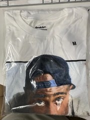 POETIC JUSTICE TUPAC WHITE GRAPHIC PHOTO TEE OFFICIAL ITEM