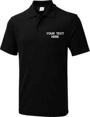 UNEEK Polo Shirt Custom Embroidered | Personalised Name Text | Unisex | Gift UK