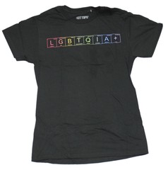 LGBTQIA+ Adult New T-Shirt -Rainbow Boxes Pic