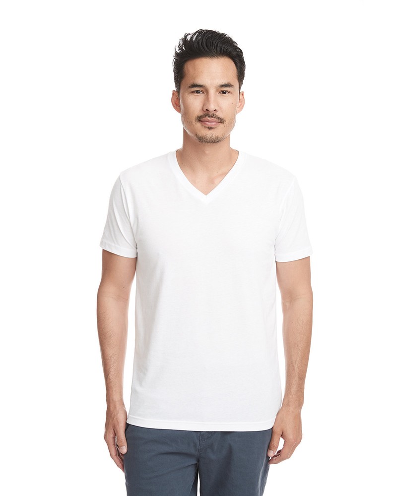 Next Level Apparel Men’s Sueded V-Neck Stylish T Shirt Casual Plain T-Shirt 6440