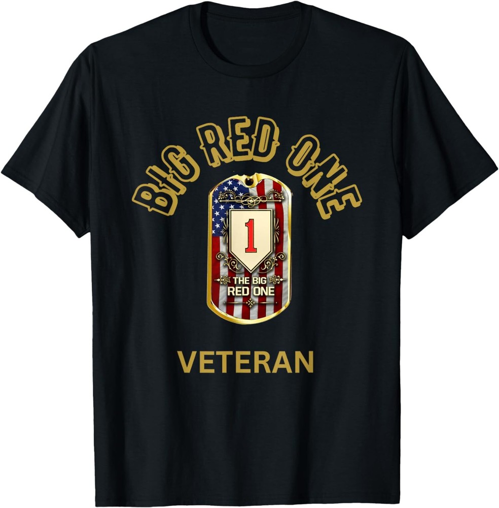 NEW LIMITED The Big Red One Veteran 1st Infantry Of The US Army T-Shirt