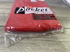 Kmart Pocket T-Shirt Mens XL Red New Vintage 90s Made in USA Cotton Blend Tee