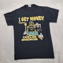 Vintage JERZEES Shirt Mens Small High School Homecoming Corliss Trojans Black