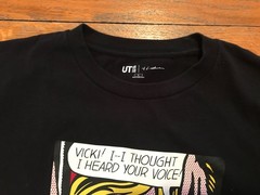 Vintage VICKI! I THOUGHT I HEARD YOUR VOICE! Black Roy Lichtenstein Tshirt~LARGE