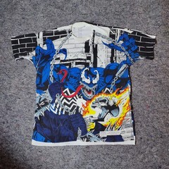 RARE 1994 Marvel Venom Ghost Rider All Over Print AOP T Shirt Mens XL Fruit Loom