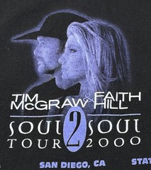 Vintage Tim McGraw Faith Hill Tour Shirt Country Concert 2000 Large Made In USA