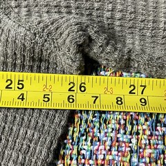 RRL Ralph Lauren Waffle Knit Thermal Crewneck Shirt Gray Olive Green Men’s XXL