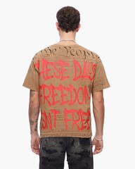 Valabasas Men Freedom Tee Khaki