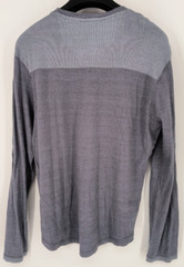BKE Buckle Long Sleeve Casual T Shirt/ Men’s L Heather Blue 100% Cotton B1158