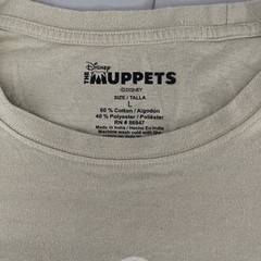 Disney Muppets Kermit the Frog Country Roots Graphic T-Shirt Tan Unisex Adult L