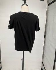 True Religion Black & Metallic Silver Graphic Crewneck T-Shirt Size L