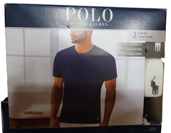 Polo Ralph Lauren Men’s Slim Fit W/ Wicking 3-Pack Crew Cotton Undershirts XL