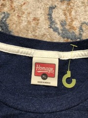 Homage Silicon Heartland Ohio Shirt Mens XL Blue Graphic Tee Soft Crewneck