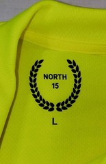 North 15 High Vis LS Safety Work T-Shirt Pocket ASNI Class 2 Yellow Black Sz L