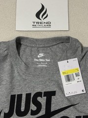Nike Sportwear Just Do It Graphic T-Shirt Dark Grey Heather Men’s S AR5006-063
