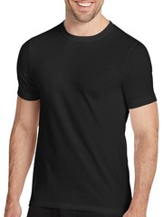 Jockey Black Crew Neck Mens 3 Pack T Shirts Cotton Comfort Undershirt XL