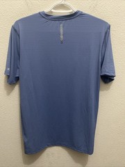 Kenneth Cole Active Mens Medium Captain Blue Short Sleeve Crew T-Shirt Tech NWT
