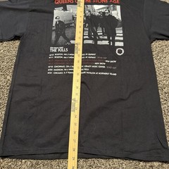 Queens of the Stone Age Large Tour Concert Tee Shirt End Is Nero QOTSA