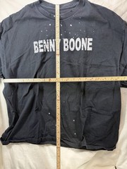 Thrashed Benson Boone Concert T Shirt XXL Black Paint Splatter Graphic Tee
