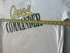 VINTAGE Sun Sportswear Couch commander White Single Stitch 90s dad army sports