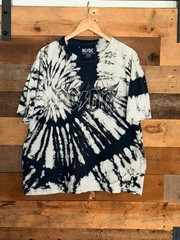 AC/DC Black and White Tie-Dye Graphic T-Shirt XL