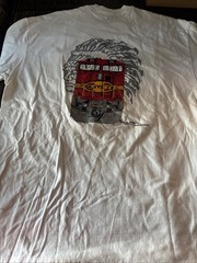 Vintage Single Stitch Santa Fe Railroad T-shirt Hanes Beefy 2XL White