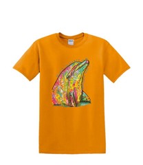 T-Shirt S to 2XL 3XL – NEON DOLPHIN sealife nautical adult