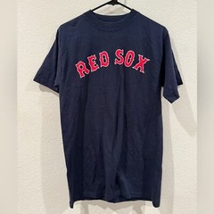 Beckett 19 Red Sox Dark Navy Blue Red Unofficial Baseball T-Shirt Shirt Size M
