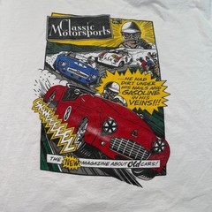 VTG 90s Classic Motorsports Magazine Cars Volume 1 Shirt Sz XL See Pics