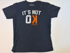 Lot of 2 Baseballism T-Shirts Mens Sz Large 3-1 Count & It’s Not OK Tees