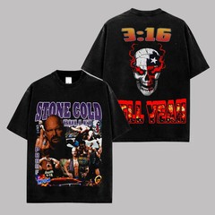 Stone Cold Steve Austin 3:16 Vintage Wrestling Graphic T-Shirt Premium Washed Co