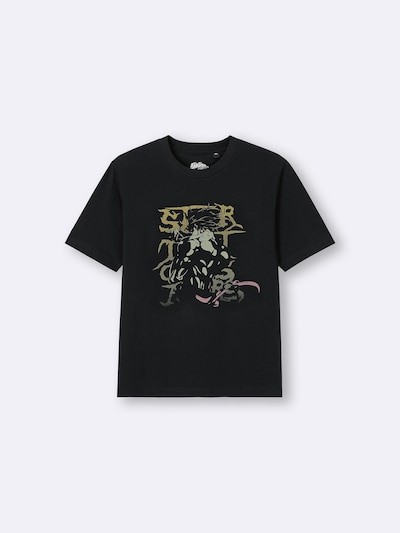 JoJo’s Bizarre Adventure x GU T-Shirts Jump Japan BLACK