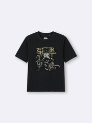JoJo’s Bizarre Adventure x GU T-Shirts Jump Japan BLACK