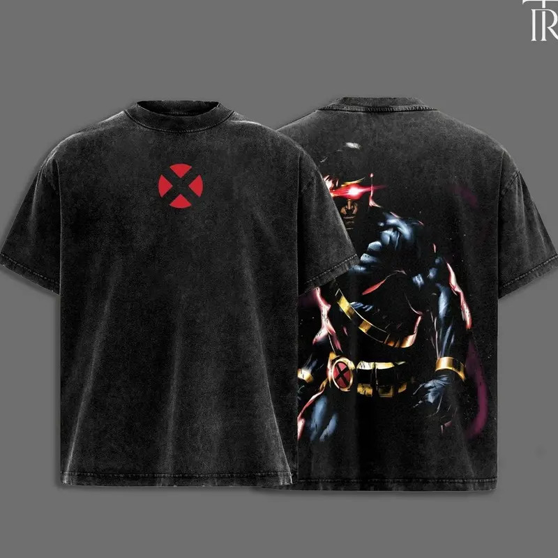 Cyclops X-Men Vintage Comic Graphic T-Shirt Superhero Fan Tee