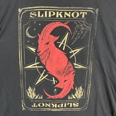Slipknot T Shirt Mens 2XL Black Faded Short Sleeve Stretch Bay Island Sportswear