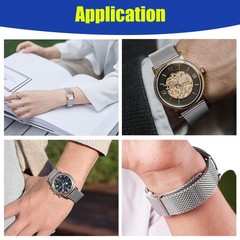 Stainless Steel Mesh Watch Band for Men Women,Quick Release Mesh Watch Straps…