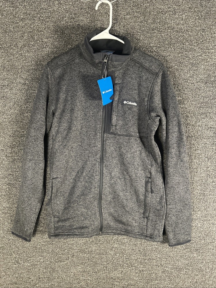 COLUMBIA MEN’S HALF ZIP SWEATER WEATHER (Black/Gray/ SMALL)