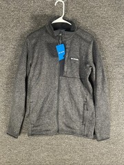 COLUMBIA MEN’S HALF ZIP SWEATER WEATHER (Black/Gray/ SMALL)