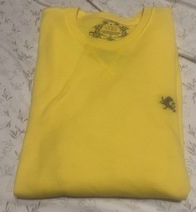 Express Design Studio Thermal Waffle Pullover Long Sleeve Shirt Mens sz M Yellow